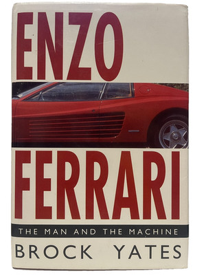 Enzo Ferrari The Man And The Machine Brock Yates Hardcover Book Rare Car Racing