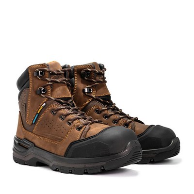 Bonanza Genuine Leather RAPTOR PRO 7'' Toe Guard Composite Toe Work Boots - Brown