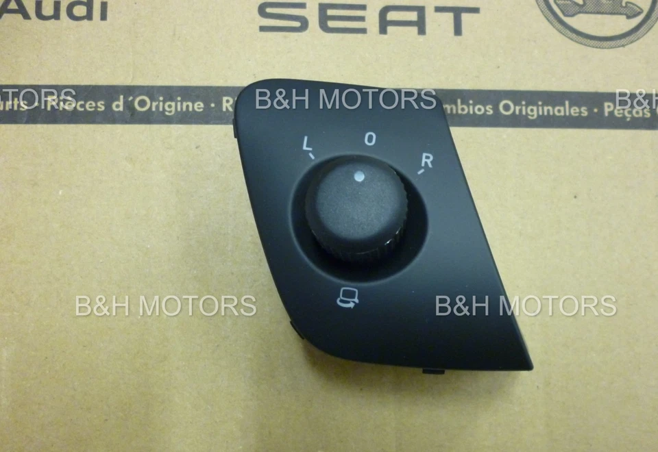 NEW GENUINE SEAT IBIZA 2015 - 2017 MIRROR ADJUSTMENT SWITCH 6J2959565D WHI - Image 2 of 4