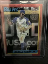 2025 Topps Chrome #90CB-2 - Ronald Acuna Jr - 35th Anniversary - Braves