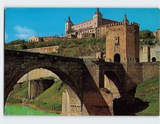 Postcard Alcantara Bridge & Fortress Toledo Spain