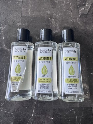 3 Pack Vitamin E Beauty Oil 1500 IU 4oz Moisturizing Skin Care