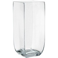 DRW Tischvase, Glas, Transparent, 9 X 9 X 30 Cm