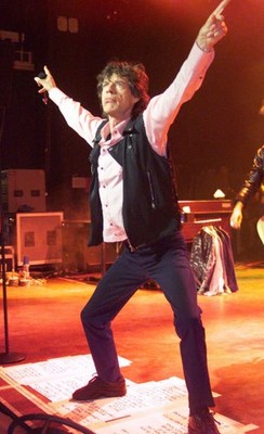 Singer Mick Jagger from The Rolling Stones performs stage at Sheph- Old Photo 4