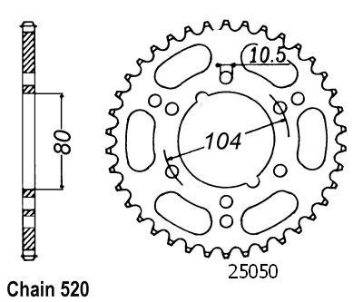 Rennkrone Alu ZX-10R 2011 - 37 ZäHne - ÄHnlich JTA478-image