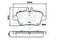 Bremsbelagsatz Scheibenbremse Motaquip LVXL1748 FüR Mercedes Klasse Sports W246