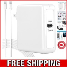Fast Charging USB-C Power Adapter for MacBook Air  Pro with Cable