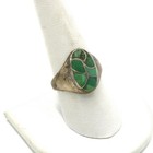 Southwest Sterling Turquoise Mother of Pearl Red Coral Rings Lot of 5 #S5651-5 — photo 5