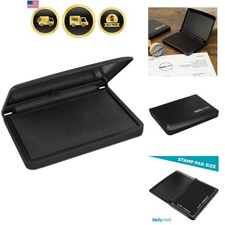 Large Black Stamp Pad - 2-3/4" by 4-1/4" - Quality Felt Pad