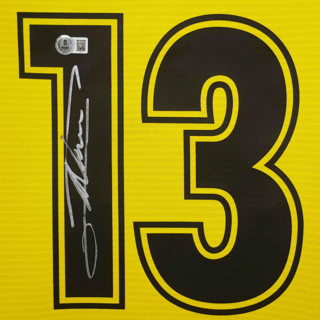 Alessandro Nesta Signed Lazio Away Soccer Jersey #13 with Beckett