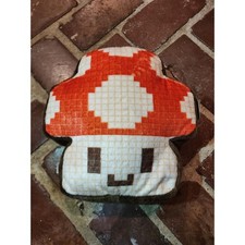 FAO Schwarz Retro Pixel Mushroom Plush Toy Nintendo Inspired Kids Gift