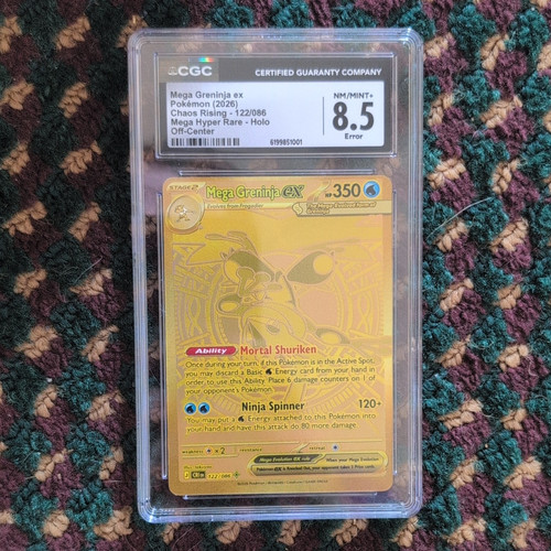 Mega Greninja ex graded CGC 8.5 for sale on eBay