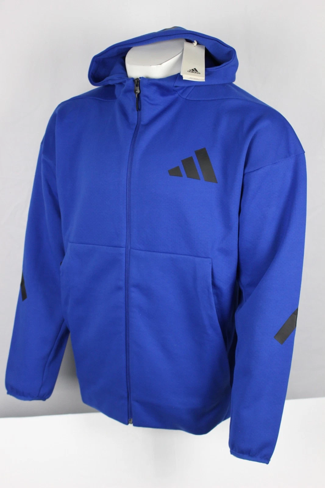 Adidas Men's Z.N.E. Full Zip Hoodie Sweatshirt Team Royal Blue JF6388