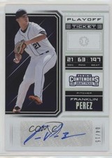2018 Panini Contenders Draft Picks Playoff Ticket 4/15 Franklin Perez Auto 03cg
