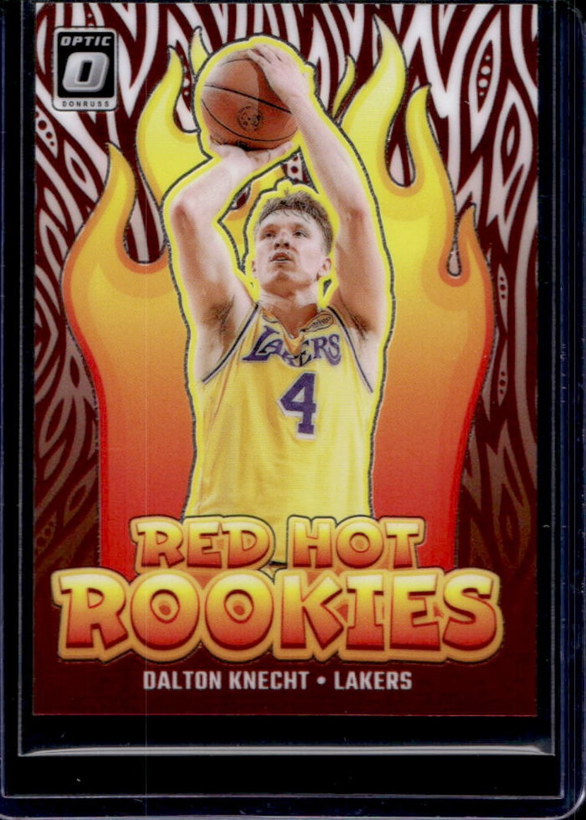 2024-25 Donruss Optic Dalton Knecht Red Hot Rookies Rookie RC #10 Lakers