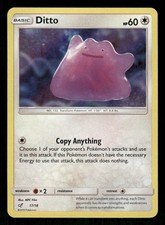 Ditto 17/18 Ultra Rare Detective Pikachu Holo Pokemon LP