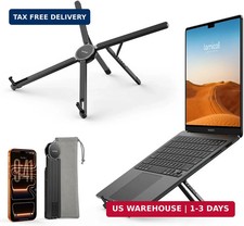 Lamicall Ultra-Slim Foldable Portable Laptop Stand for Desk, 6 Level Height Er