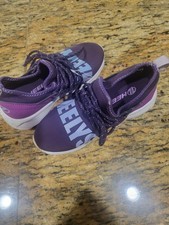 Heelys Purple Roller Shoes Youth Size 3 EU 34 Wheeled Sneakers Wheels Included