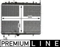 Mahle MotorküHler WasserküHler Premium Line Cr 2014 000P FüR 208 CitroËN Peugeot