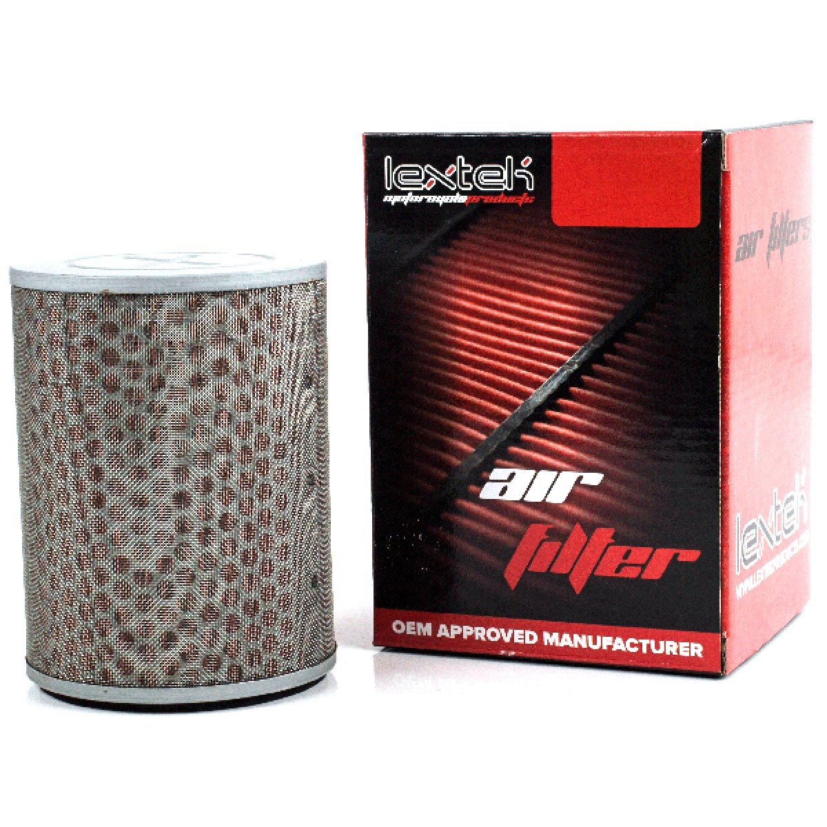 Lextek Air Filter Element for HFA1916, Honda 17210-MCZ-003 Paper ARF090 Unit