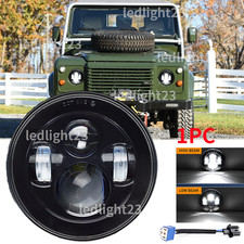 1PC Fit FOR Land Rover Defender 90 110 130 7inch LED Headlight Hi/Lo Black Light