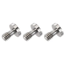 Slotted Screw 6mm/0.24" 3Pcs Alloy Steel 1/4" Male Thread Mounting Screw Adapter