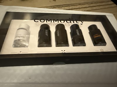 Commodity Scent Space Mini Fragrance Coffret Set Paper Gold Milk Juice Book NEW