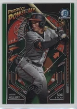 2024 Bowman Prospect Power-Up Green Refractor /99 Jackson Holliday Rookie RC
