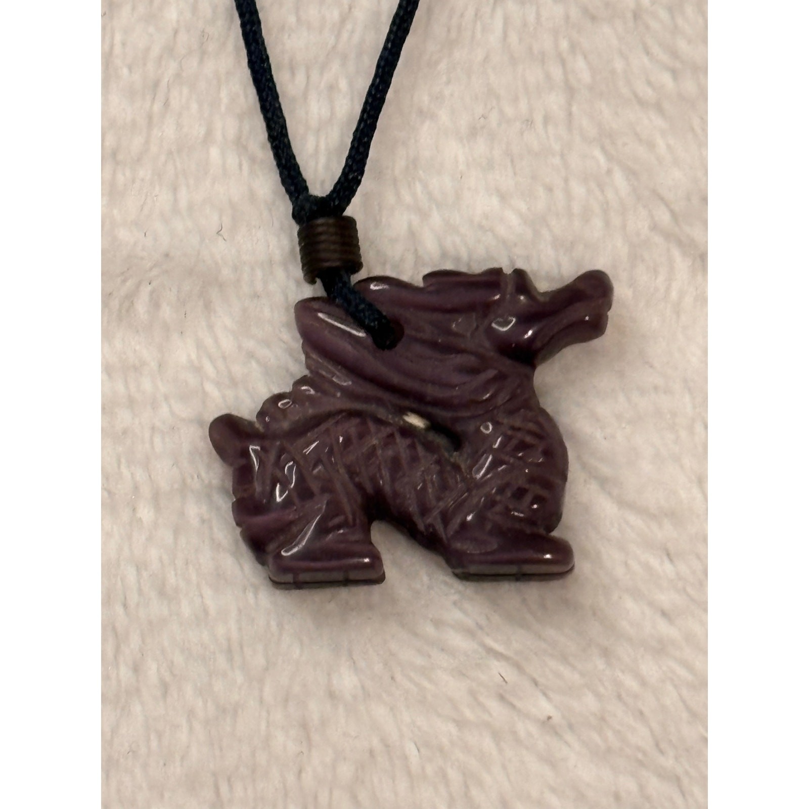 Adjustable String Dragon Pendant Necklace - image 2