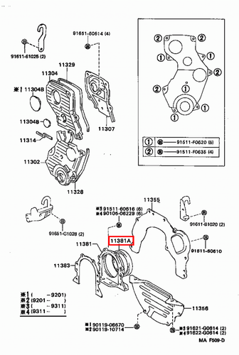 Genuine Hilux LN110 LN109 LN108 LN107 LN106 3L 2L Rear Main Oil Crankshaft Seal - Picture 19 of 20