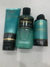 Set of 3 Bath and Body Works FRESHWATER MEN  S SPRAY, Cream, Body Wash