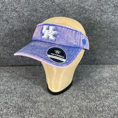 Kentucky Wildcats UK Visor Hat New NWT Top of the World Acid Wash Blue