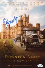 Hugh Bonneville & Phyllis Logan "Downton Abbey" AUTOGRAPH Signed 8x12 Photo ACOA