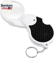 Magnifying Glass with Light, 5X Pocket Magnifier, Lightweight LED Illuminated Ma