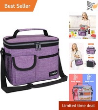 Insulated Polyester Lunch Bag 8L Leakproof Cooler for Work School Kid Girl Boy