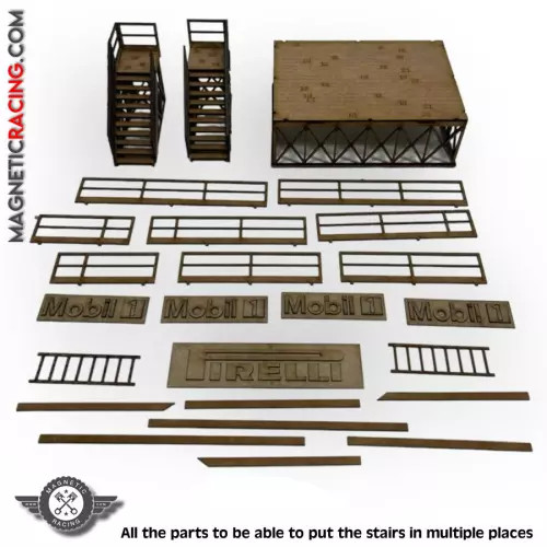 Couvercle magnétique Scalextric ARC à fixation rapide et plateforme de stand stable - 4