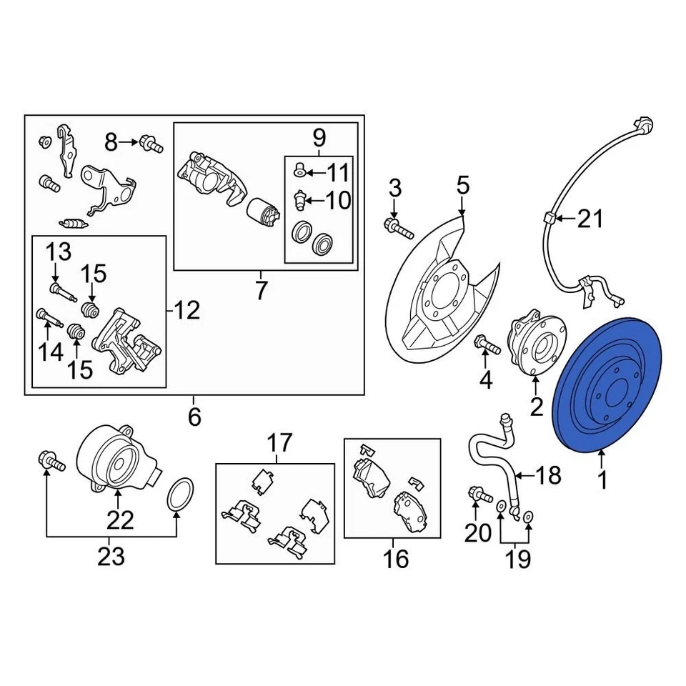 For Mazda CX-5 2013-2024 Mazda K01126251C Rear Disc Brake Rotor Foto 4 de 4
