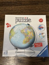 Ravensburger 3D Puzzle 540 Pieces World Map Globe  Stand New Sealed