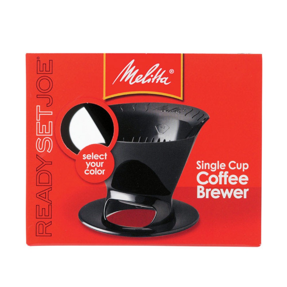 Melitta Ready Set Joe 1 cups Black Pour-Over Coffee Brewer (
