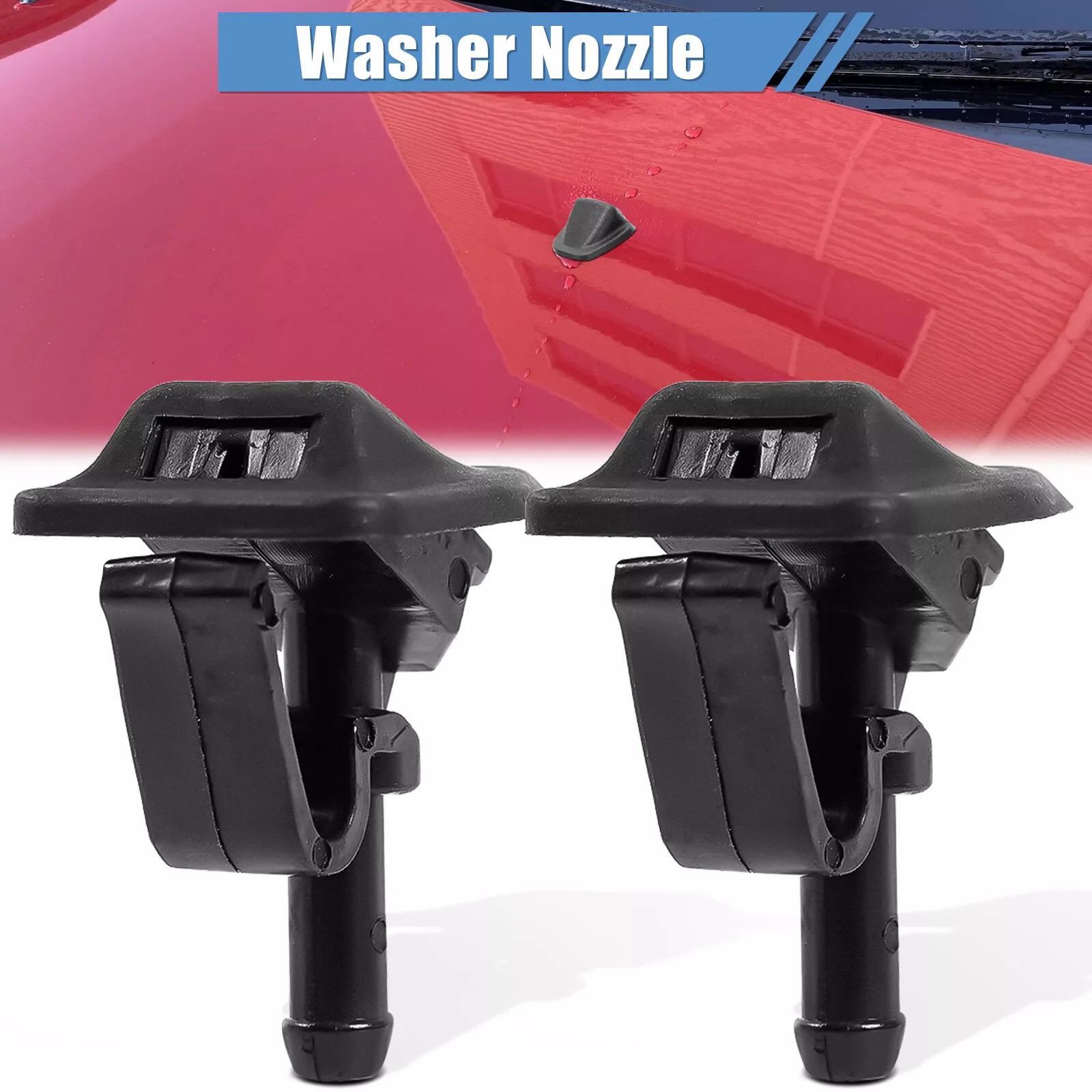 For Jeep Wrangler 1997-2013 2PC Windshield Washer Nozzle 55156728AB High Quality thumbnail 15
