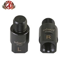 Bicycle Pedal Adapter Extender 27mm Fits 9/16" Cranks  1/2" Bike Pedals Black