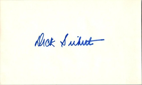 -Dick Siebert- (d.1978) Signed/Autograph/Auto Index Card Philadelphia Athletics
