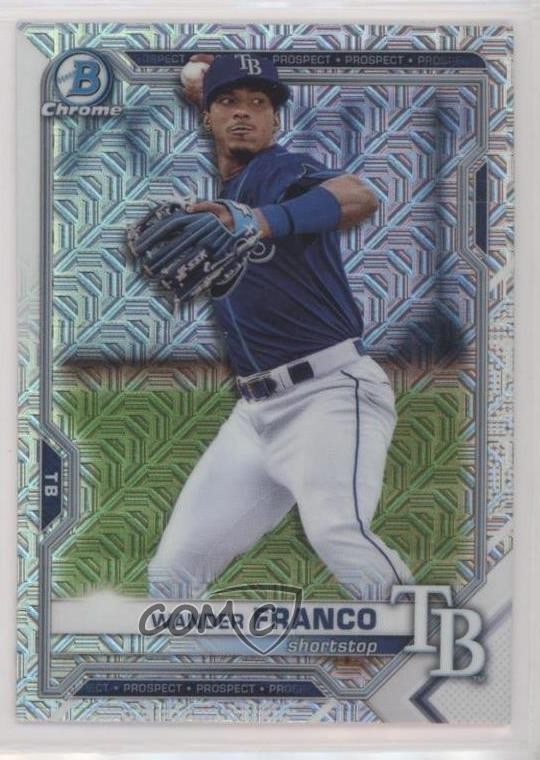 2021 Bowman Chrome Prospects Mega Box Mojo Refractor Wander Franco #BCP-240 xw1