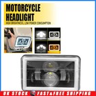 Fit YAMAHA TW200 DT 125 RE 4x6" Motorcycle Square LED Headlight High-Low Beam H4