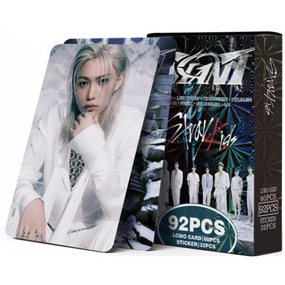KPOPBP 60 PCS Giant Album Photocards Lomo Card Set with 32 PCS Stickers Pack,...