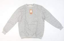 Cotton Traders Men’s Grey Marl L Pullover Crew Neck Jumper