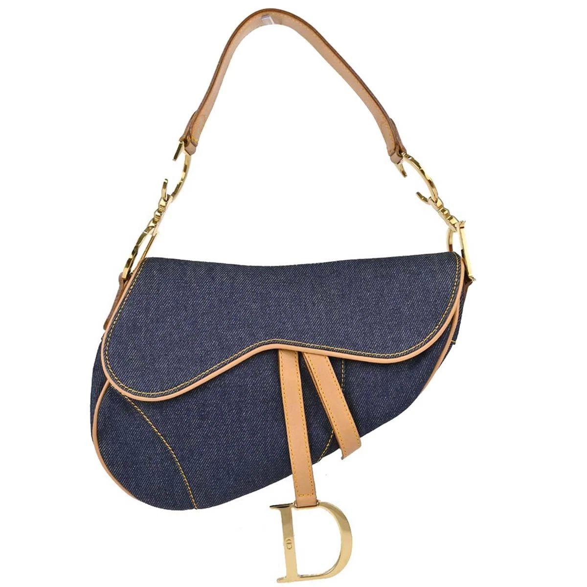 Dior Saddle Denim Exterior Medium Bags & Handbags for Women for