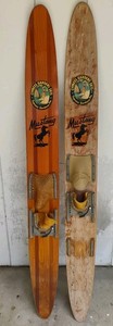 Cypress Gardens Skis Mustang Antique Pair