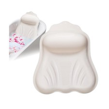 Silicone Bath Pillow for Tub Adults   4D Air-Cushion Spa Pillow with Head,
