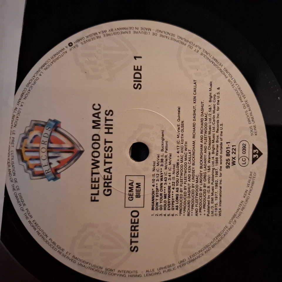 Fleetwood Mac Greatest Hits original lp record  - Image 4 of 4